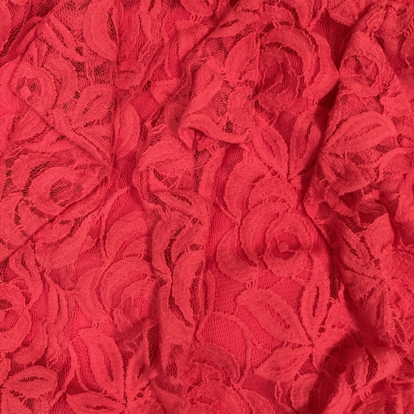 Jessica Simpson pink summer party date night 
NWT floral lace overlay strapless - Picture 2 of 9